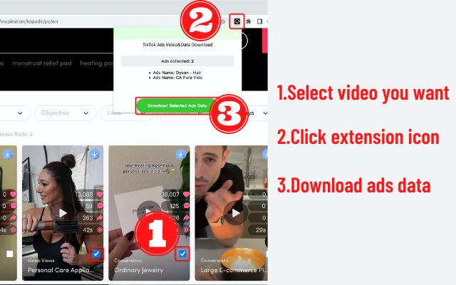 TikTok Ads Library Downloader - Save & Export Preview image 7