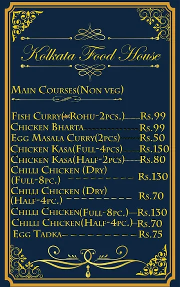 Kolkata Food House menu 