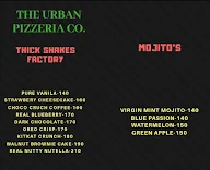 The Urban Pizzeria menu 1