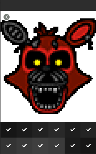 Pixel art Coloring by numbers for Fnaf