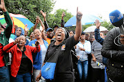 Workers of Optimum Coal mine at Hendrina near Middelburg in Mpumalanga protest amid uncertainties about the future of the mine and nonpayment of their salaries.