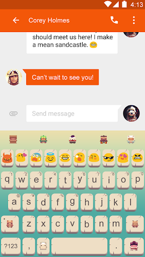 Alpha Bear-Love Emoji Keyboard