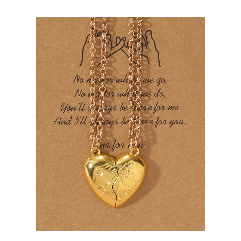 Damesmode eenvoudige legering liefde hanger ketting, een stijlvol accessoire voor dagelijks gebruik dat elke outfit accentueert en complimenteert.