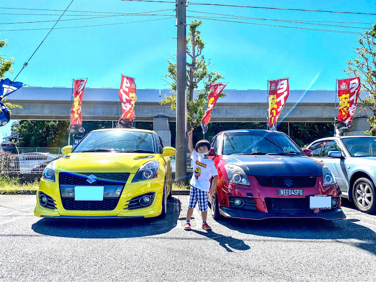 スイフトスポーツのS.H.I.L.I.S.・熱中症に気をつけて!!・お盆休み・プチコラボ・ありがとうございました😊に関するカスタム事例の投稿画像1枚目