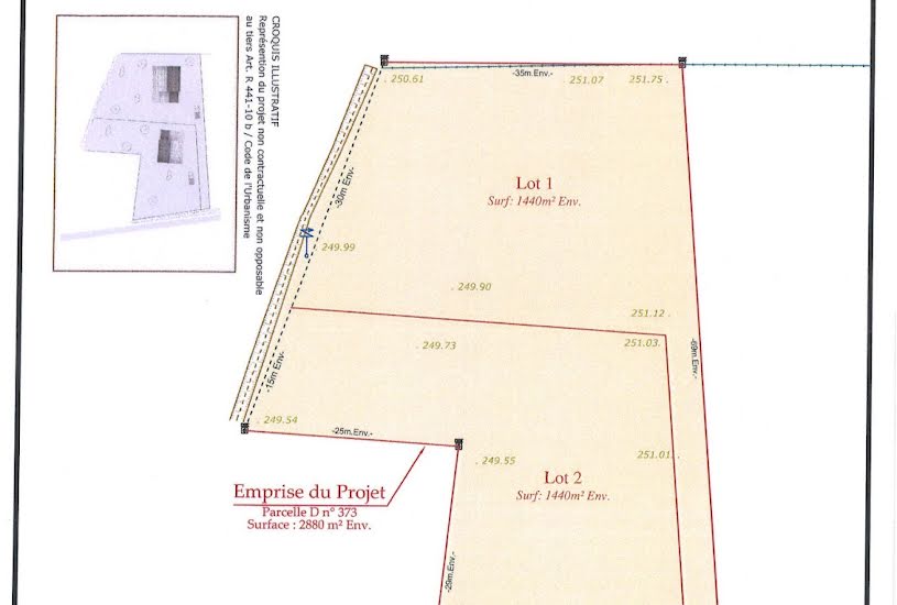  Vente Terrain à bâtir - 1 440m² à Alaigne (11240) 