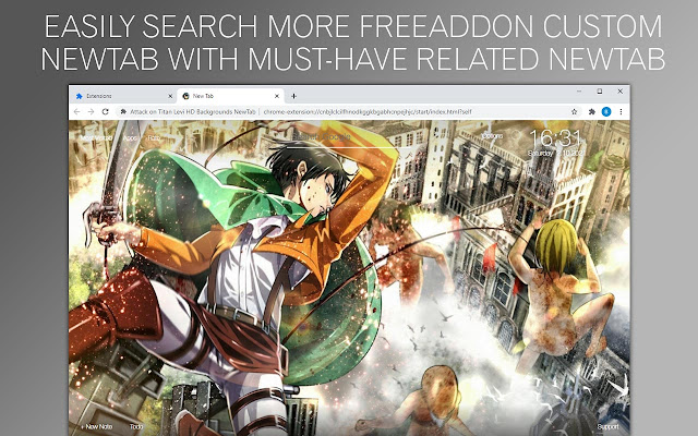 Attack on Titan Levi HD Wallpapers New Tab