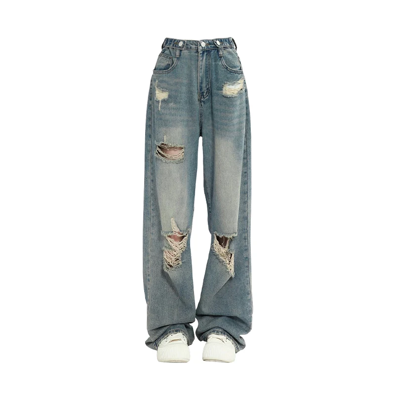 Title 2, Calça Jeans American Vintage Rasgada para Menin...
