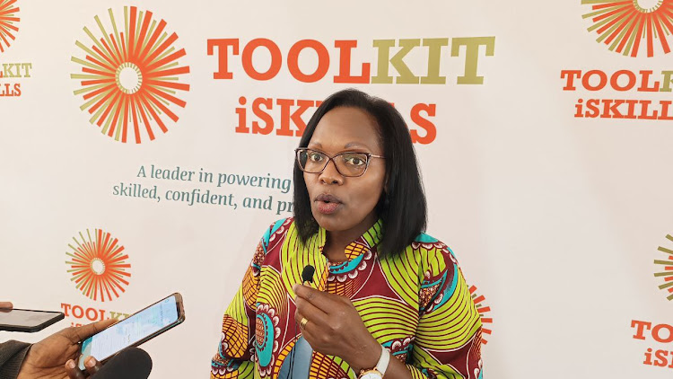 Acting Director General- Kenya National Qualifications Authority (KNQA) Dr Alice Kande speaking at the sidelines of the forum aimed at recognising skills in the renewable energy sector for recognition of prior learning (RPL)