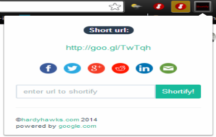 Shortify chrome extension