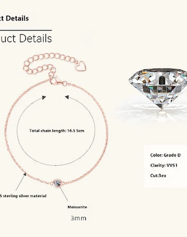 Bracelet diamant femme de niche Un - 0