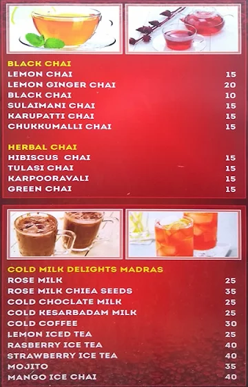 MM Cafe Point menu 