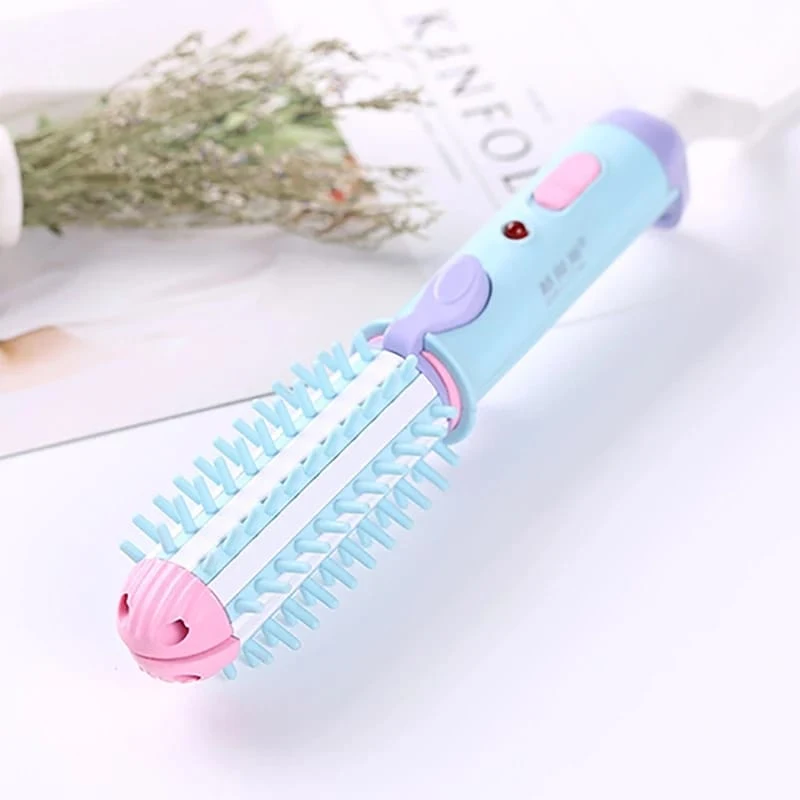 Mini Çift Amaçlı Splint Saç Düzleştirici, saçları düzleştirir ve bukle yapar, seyahat için ideal, hızlı şekillendirme ve kolay kullanım sunar, kompakt tasarım.
