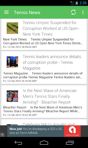 Tennis News Results Scores