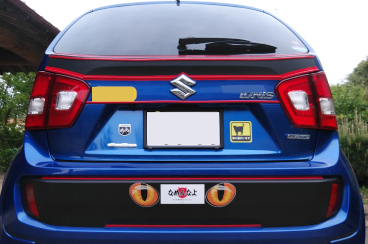 イグニスのDIY・カーボンシート・ラインテープ・カラーモール・痛車？に関するカスタム事例の投稿画像5枚目
