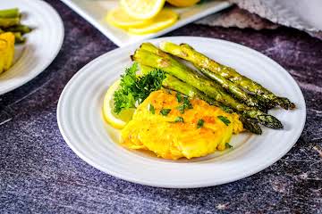 Turmeric Lemon Butter Basted Cod