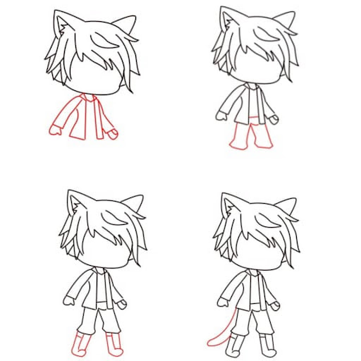 How to draw gacha life