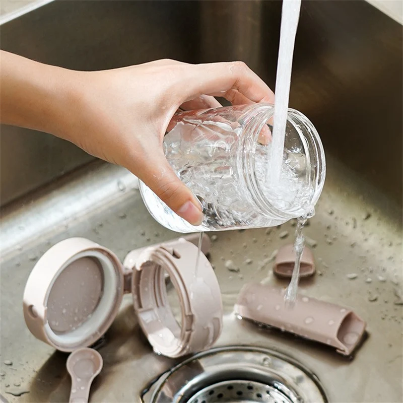 Title 7, Small Seasoning Jars with Lids and Spoons, Meas...