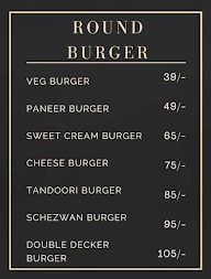 Round Burger menu 1
