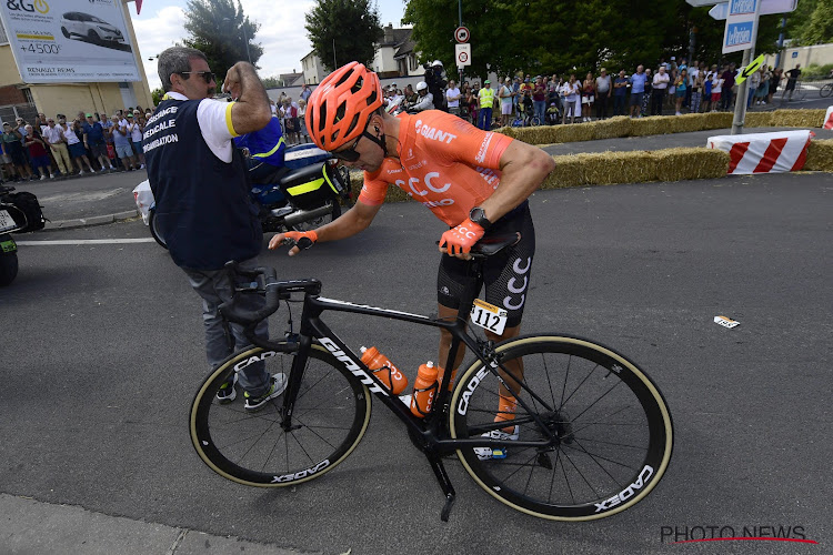 Eerste opgever in de Tour is een feit: ploegmaat van Greg Van Avermaet staakt de strijd