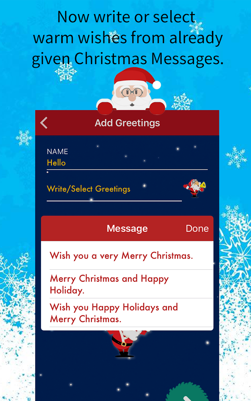 Christmas Greetings Video Card Screen 2