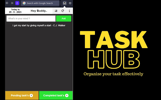 Task Hub : Organize Tasks Effectively.