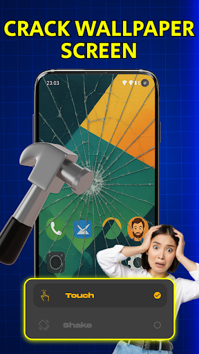 Screenshot Broken Screen: Wallpaper 4K