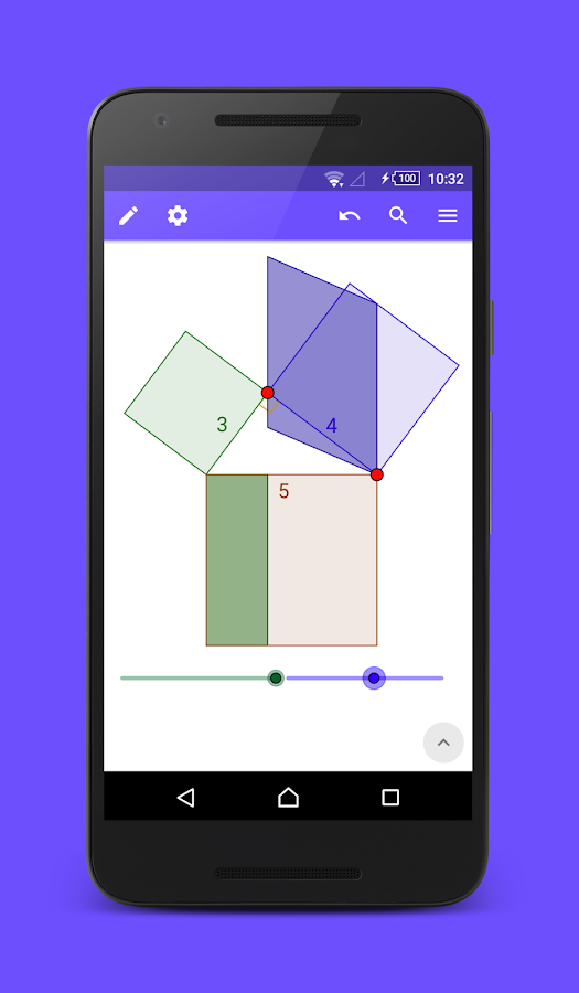  GeoGebra Calculadora Gráfica: captura de pantalla 