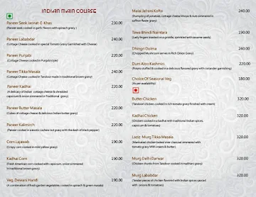 Citrus - Hotel Simran menu 