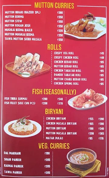 Nazeer Foods menu 