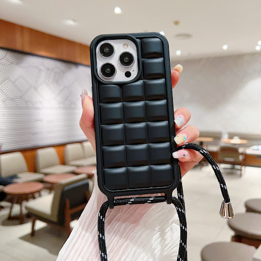 Title 4, One-piece Matte Plaid Cross-body Lanyard Phone ...