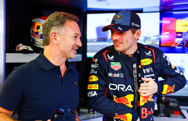 Triple world champion Max Verstappen (right) acknowledged the importance of Red Bull boss Christian Horner to Formula One's dominant team.