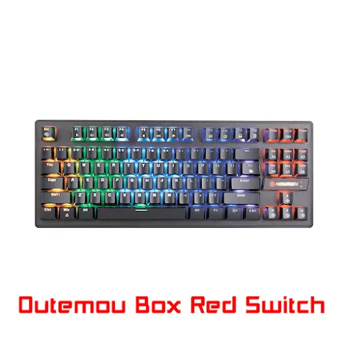 Bàn phím cơ Newmen GE87 (Outemou Box Red Switch)(Đen)