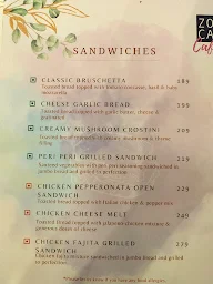 Zoca Cafe menu 8