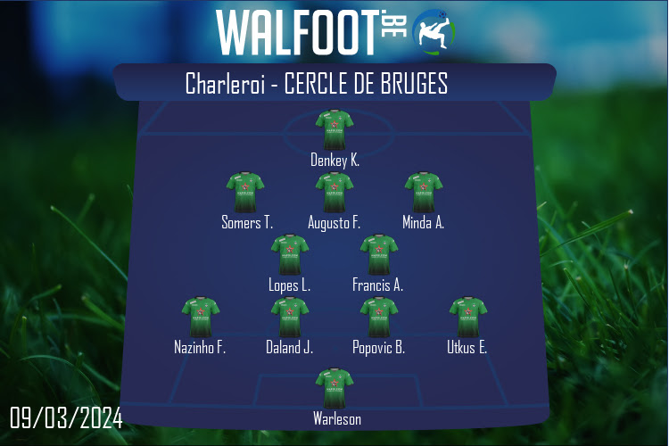 Composition Cercle de Bruges | Charleroi - Cercle de Bruges (09/03/2024)