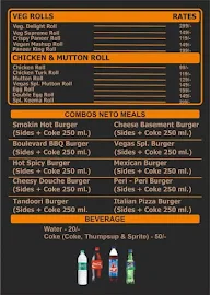 Vegas Hamburgers And Rolls menu 2