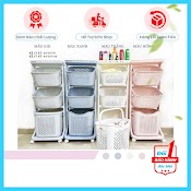 Kệ Đựng Đồ Đa Năng, 3 Tầng Có Bánh Xe Việt Nhật - 5567 - 3