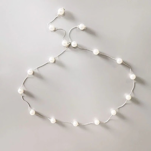 Title 3, Womens Simple All Match Thin Pearl Waist Chain...