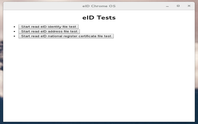 eID Chrome OS chrome extension