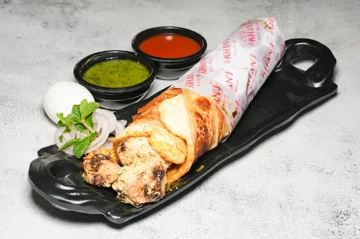 Chicken Malai Tikka Single Egg Kathi Roll