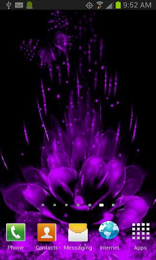 Purple Butterfly Live Wallpape