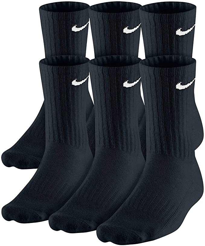 Nike Men's Dri-Fit Training Cotton Cushioned Crew Socks (6 Pair)