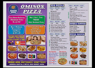 Ominos Pizza menu 1