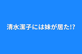 清水潔子には妹が居た!?