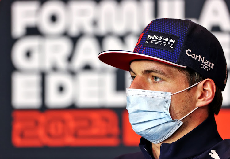 Max Verstappen of Red Bull Racing in the FIA Press Conference ahead of the Emilia Romagna Grand Prix, Imola, Italy