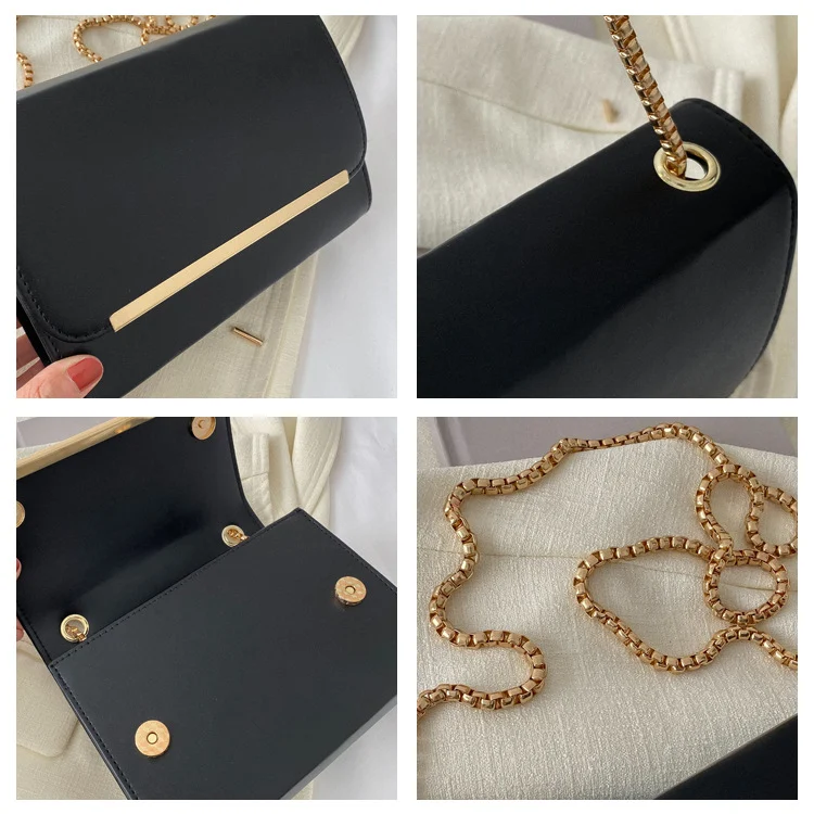 Dames Casual Schoudertas met Ketting, Enkele Schouderriem, Diagonaal Crossbody, Ideaal voor Dagelijks Gebruik en Veelzijdig