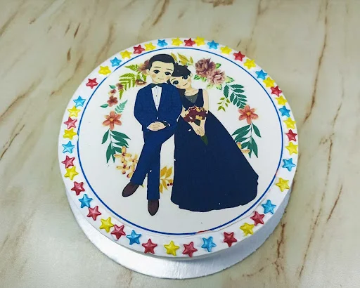 Anniversary Couple Cake