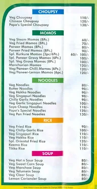 Papa Veg Chinese Food menu 3