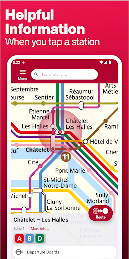 Screenshot Paris Metro – Map and Routes