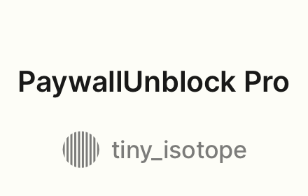 tiny_isotope — PaywallUnblock Pro small promo image