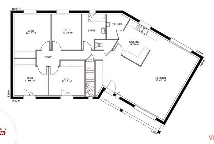  Vente Terrain + Maison - Terrain : 814m² - Maison : 92m² à Essoyes (10360) 